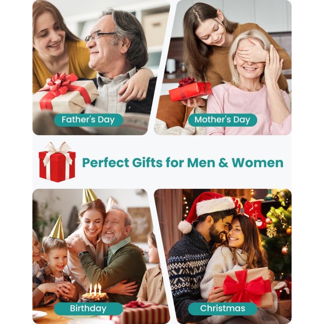 Foot Massager with Heat & Foot Roller, Shiatsu Calf Leg Massager for Circulation and Neuropathy Pain Relief for Feet Care Home Office Gadgets Relaxing Massage Tools Gifts for Women Men Mom Dad