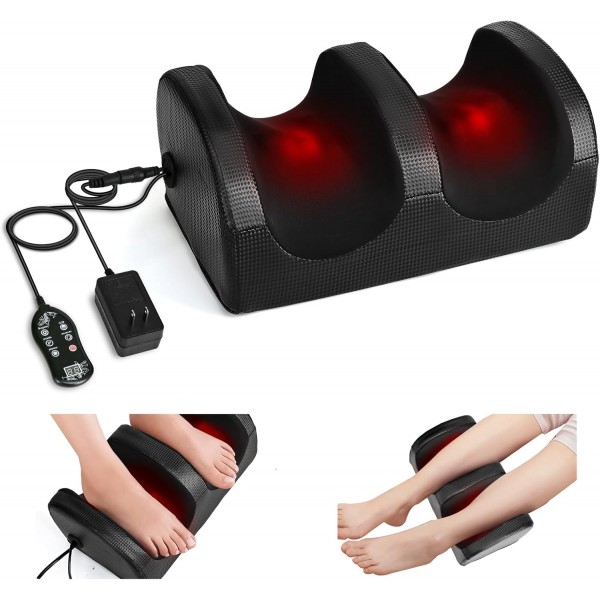 Foot Massager,Foot Massager Machine with Massage Roller,Open Design for Breathable & Clean, and Pain Relief, Relax for Home or Office
