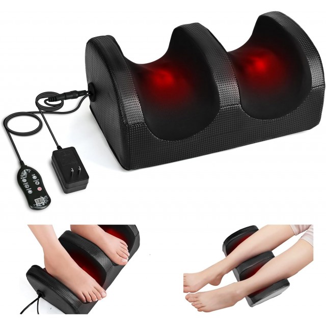 Foot Massager,Foot Massager Machine with Massage Roller,Open Design for Breathable & Clean, and Pain Relief, Relax for Home or Office
