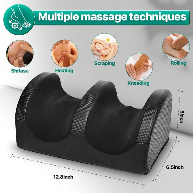 Foot Massager,Foot Massager Machine with Massage Roller,Open Design for Breathable & Clean, and Pain Relief, Relax for Home or Office