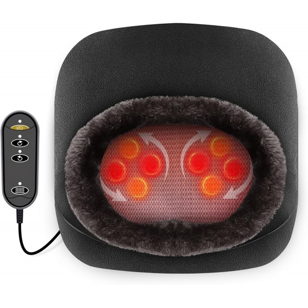Foot Massager with Heat, Shiatsu Heated Kneading Foot Massager Machine, Electric Foot Massager, Gift for Her & Him, Home and Office Use